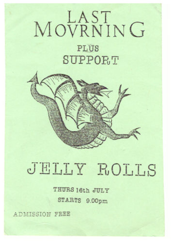First flyer – Jelly Rolls