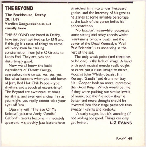 Sweaty T-shirts and Reeboks