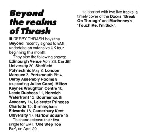 Beyond the realms of Thrash