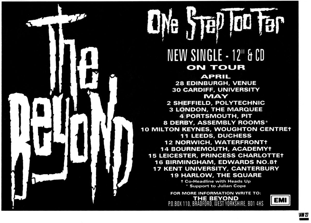 One Step Too Far – tour dates