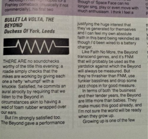 Kerrang! Live review – supporting Bullet La Volta