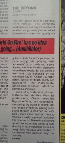 Metal CD review – Chasm