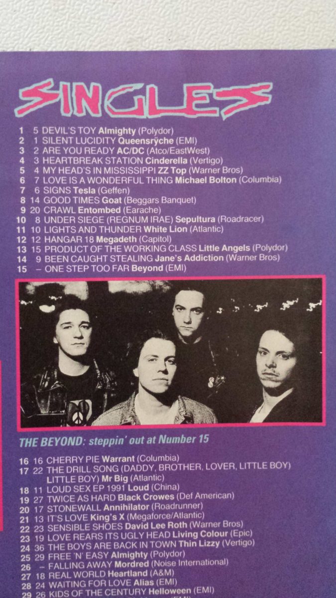 Kerrang! chart – One step Too Far