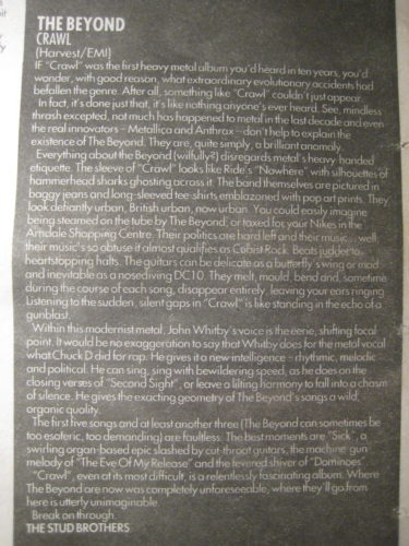 Melody Maker – Crawl review