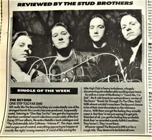 Melody Maker review – One Step Too Far – Single of the Week